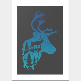 Mountain Deer Posters and Art